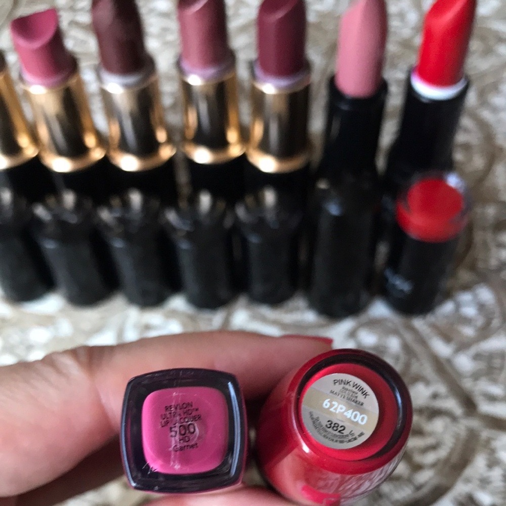 Lancome lipsticks pink nude cream gold shimmer red matte - Picture 8 of 13